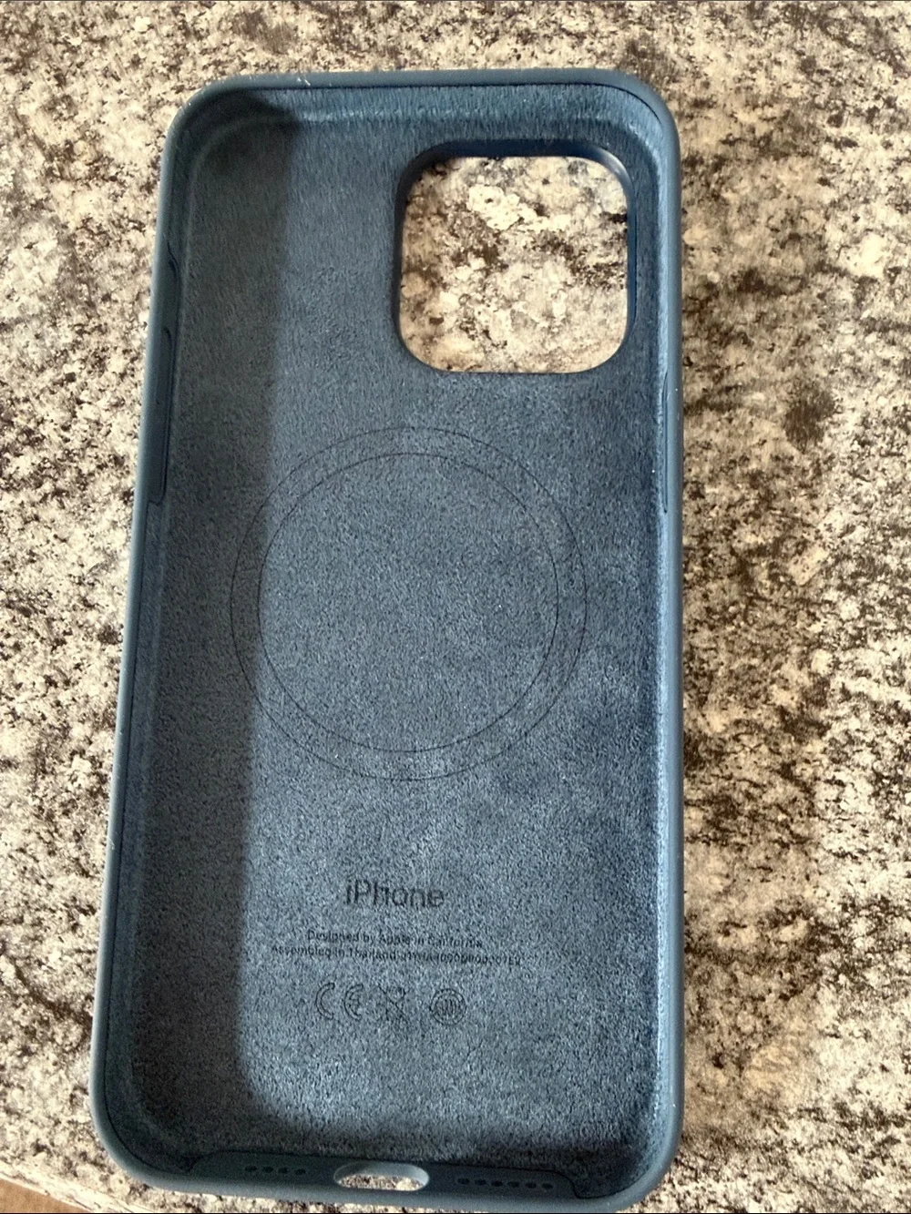 Apple Silicone iPhone Case - Slate Blue for iPhone 15 pro max